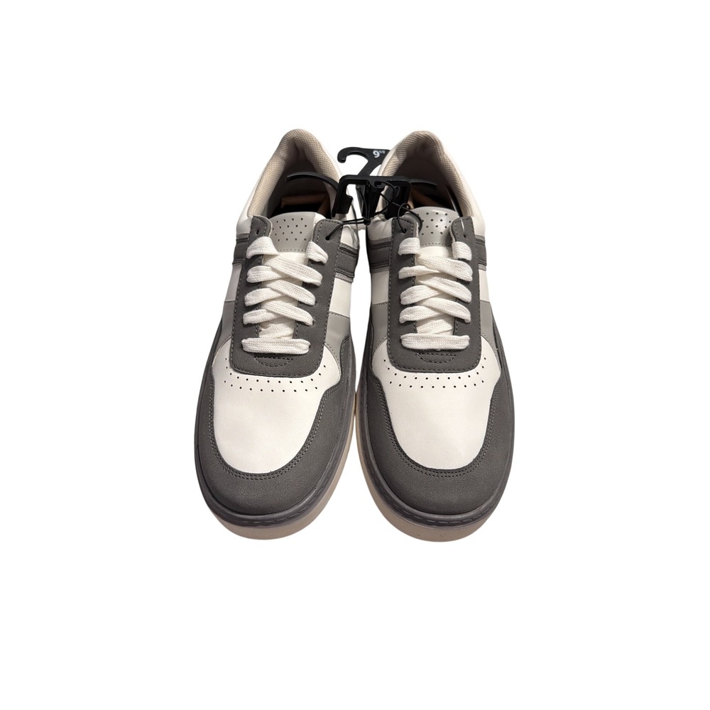 No Boundaries Mens Sneakers Size 12 Grey White Low Top Casual Shoes New